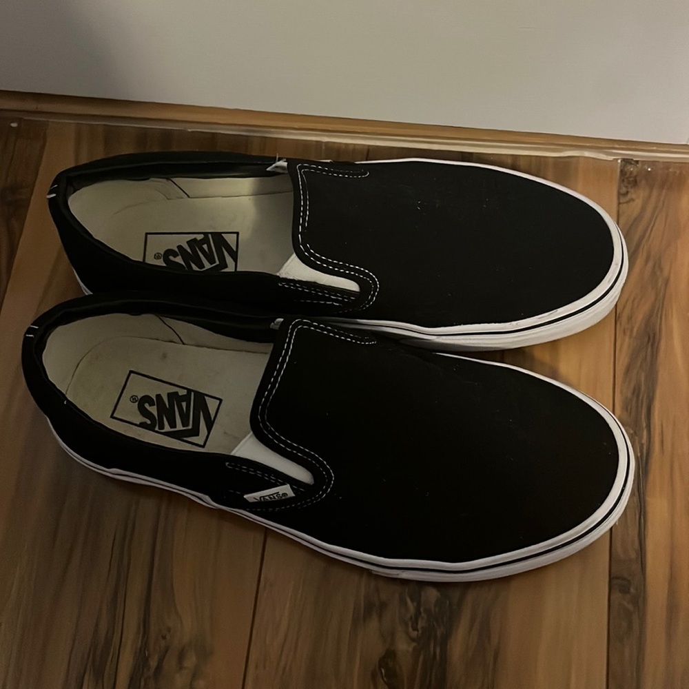 Black Slip On Vans